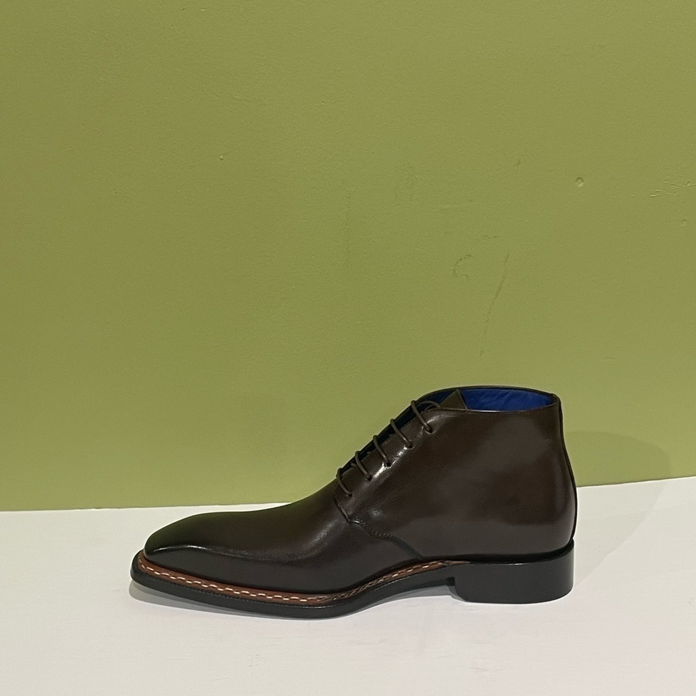 Emilio Franco ankle boot chukka chocolate oxford leather calf lace up - Picture 4 of 6